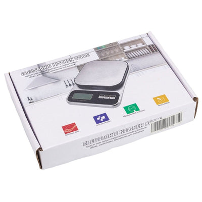 Cântar digital de bucătărie 10kg - argintiu - CraftUp