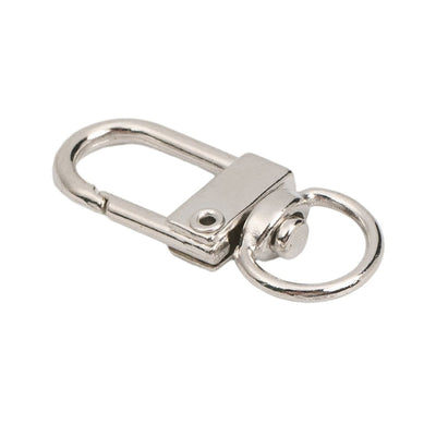 Carabină breloc cu cap rotativ - model 1 argintiu (set 100 buc) - CraftUp