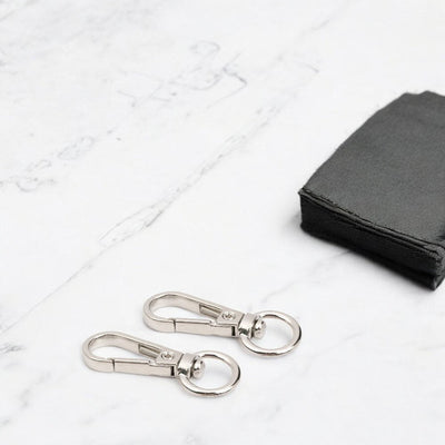 Carabină breloc cu cap rotativ - model 2 argintiu (set 100 buc) - CraftUp