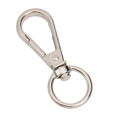 Carabină breloc cu cap rotativ - model 2 argintiu (set 100 buc) - CraftUp