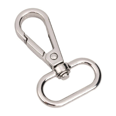 Carabină breloc cu cap rotativ - model 3 argintiu (set 100 buc) - CraftUp