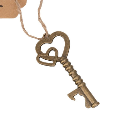 Card kraft cu cheiță desfăcător și sfoară iută (set 10 buc) - CraftUp