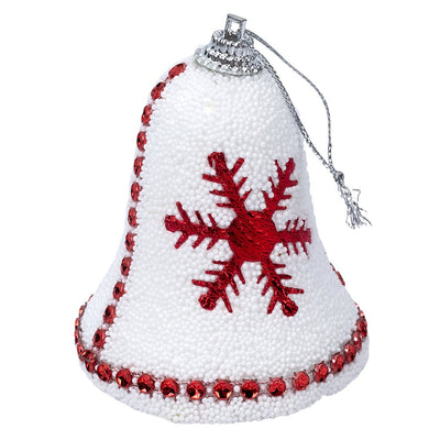 Clopoței decorativi Crăciun cu fulg (set 4 buc) - CraftUp