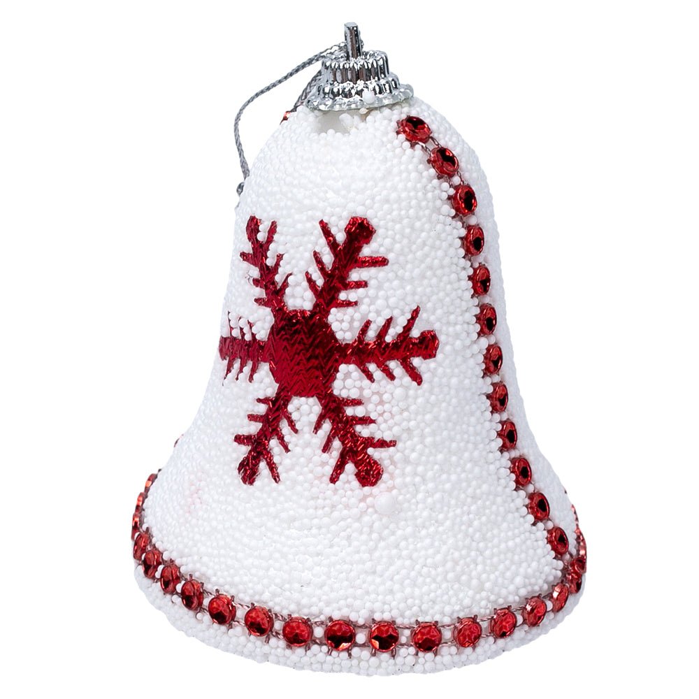 Clopoței decorativi Crăciun cu fulg (set 4 buc) - CraftUp