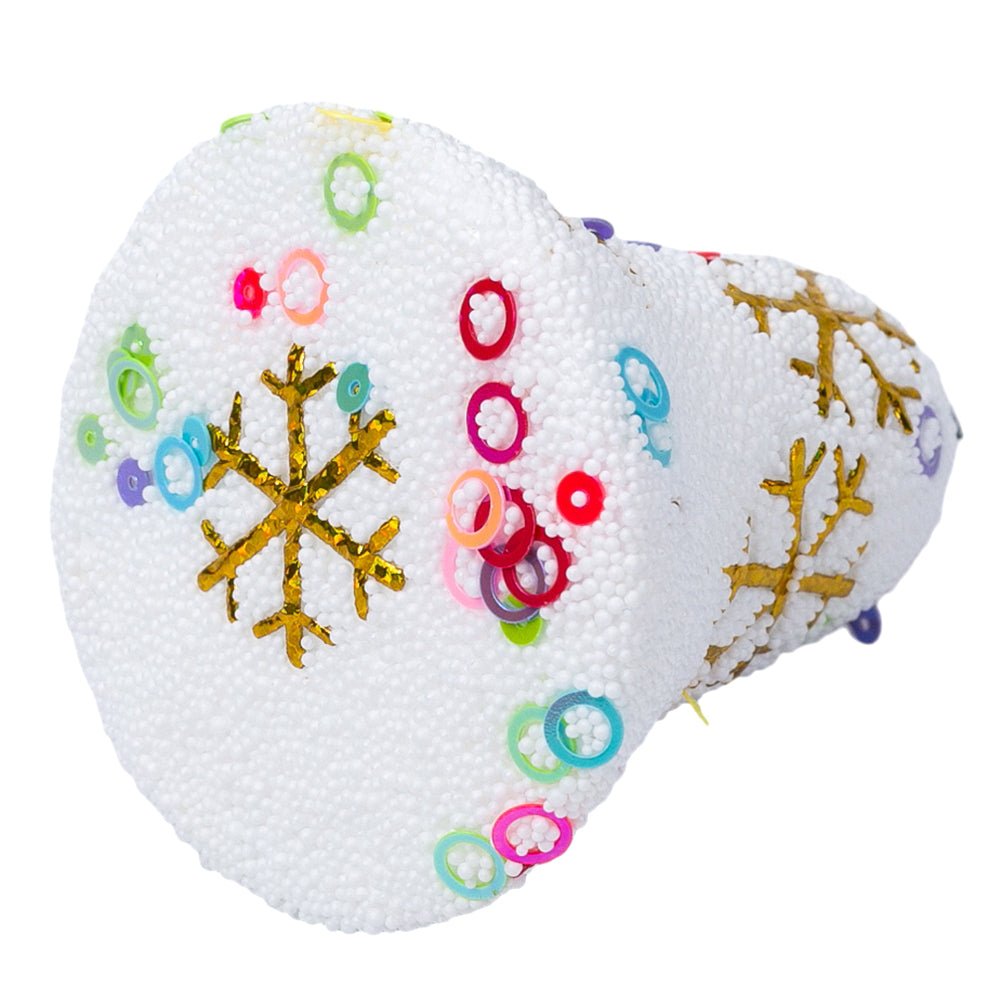 Clopoței decorativi Crăciun cu fulgi (set 4 buc) - CraftUp