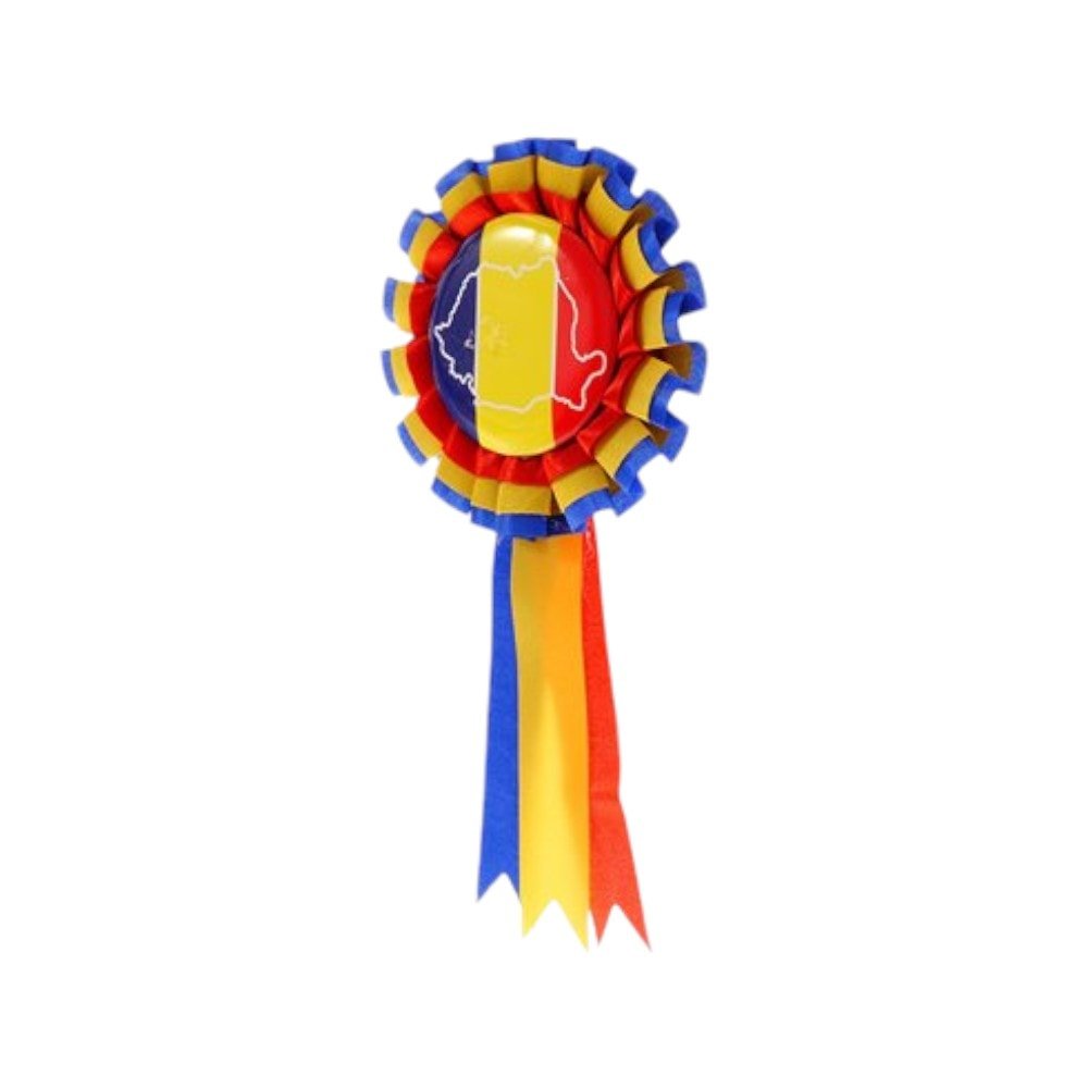 Cocardă insignă tricolor ROMÂNIA - CraftUp