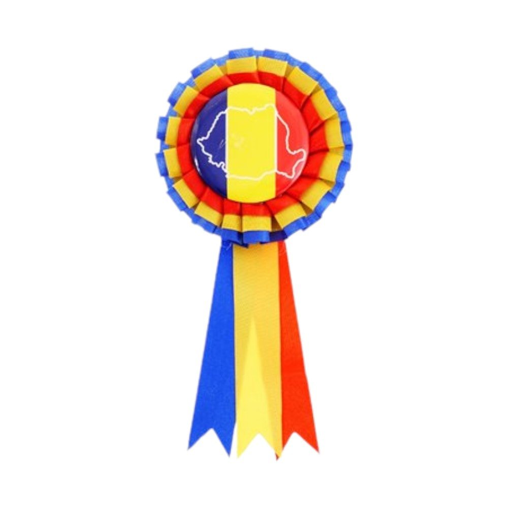 Cocardă insignă tricolor ROMÂNIA - CraftUp