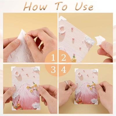 Colțare sticker pentru fotografii - alb (set 240 buc) - CraftUp