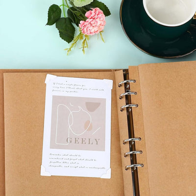 Colțare sticker pentru fotografii - alb (set 240 buc) - CraftUp