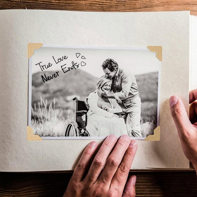 Colțare sticker pentru fotografii - kraft (set 240 buc) - CraftUp