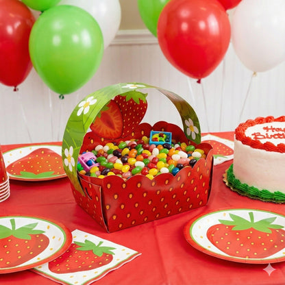 Coșulet carton model capșuni (set 50 buc) - CraftUp