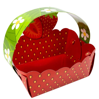 Coșulet carton model capșuni (set 50 buc) - CraftUp