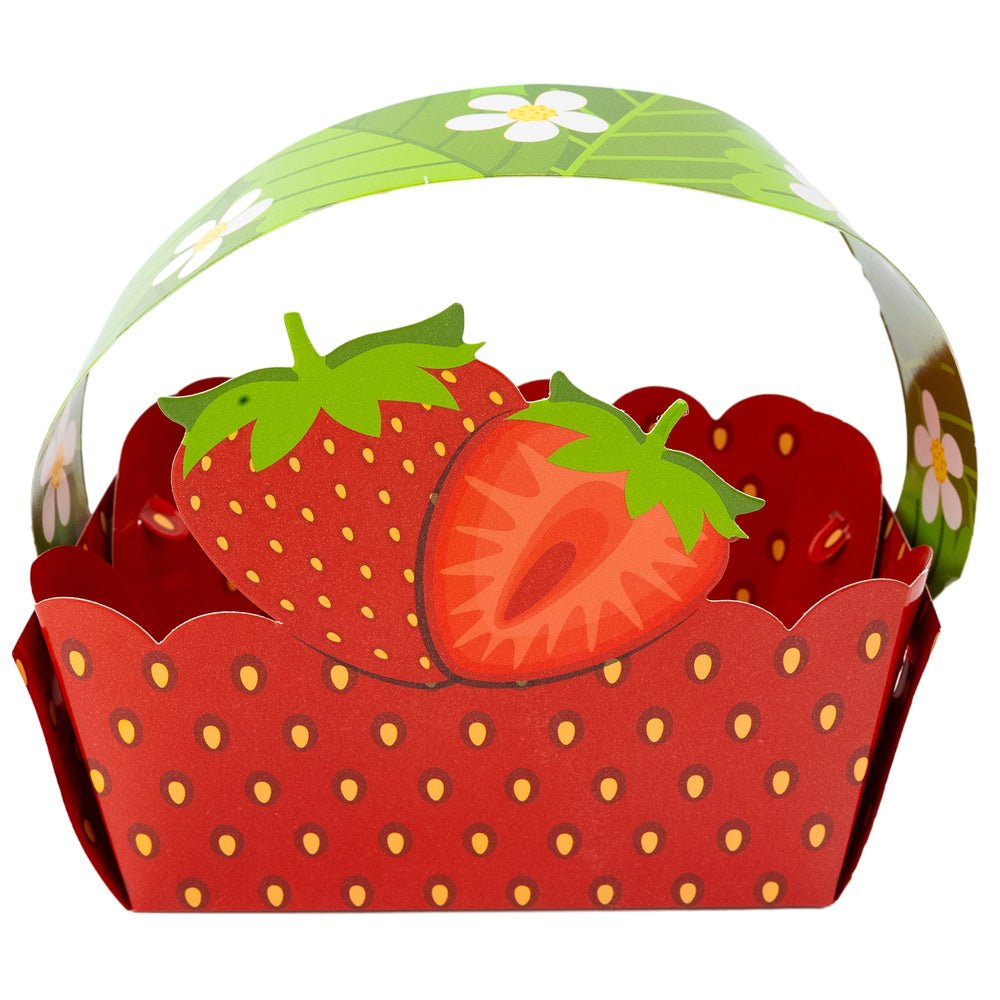 Coșulet carton model capșuni (set 50 buc) - CraftUp