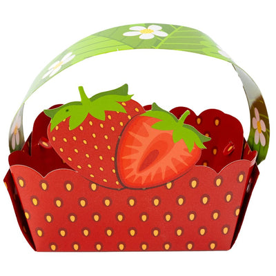 Coșulet carton model capșuni (set 50 buc) - CraftUp