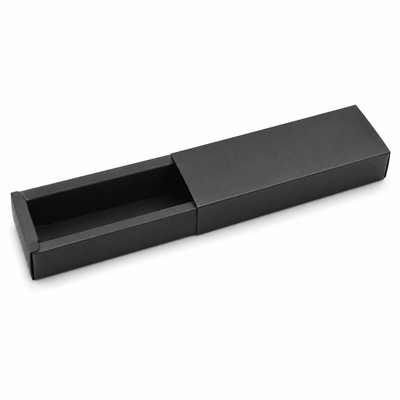 Cutie alungită cu sertar - negru (set 50 buc) - CraftUp
