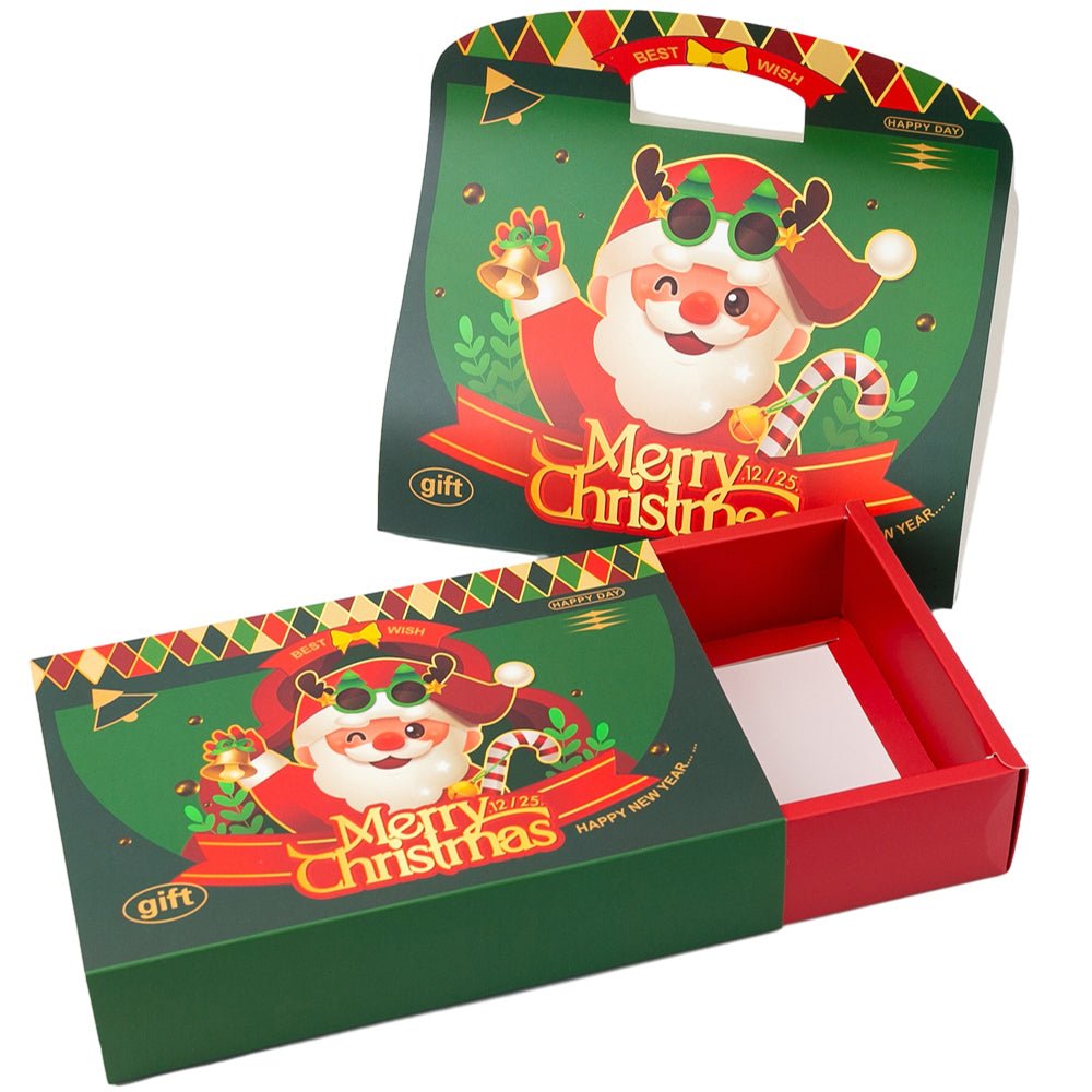 Cutie cadou Crăciun cu mâner și ambalaj exterior (set 25 buc) - CraftUp