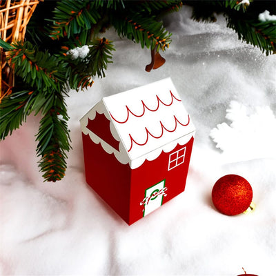 Cutie căni 3D casă înzăpezită - CraftUp