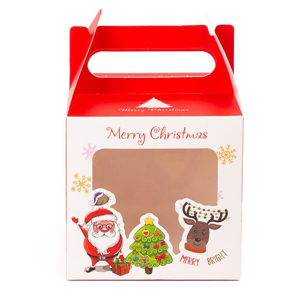 Cutie căni 3D Crăciun rosu+alb - CraftUp