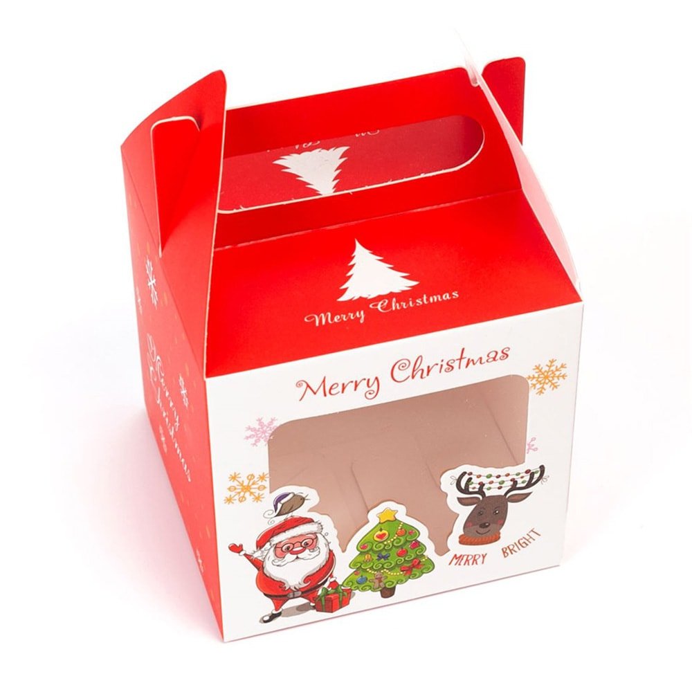 Cutie căni 3D Crăciun rosu+alb - CraftUp