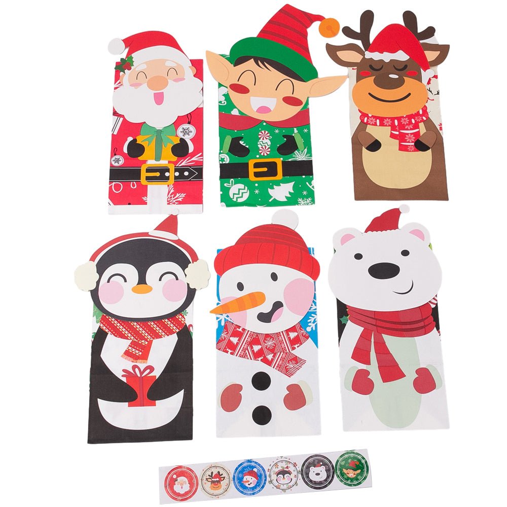 Cutie Crăciun 3D cu stickere - mix 6 modele (set 24 buc) - CraftUp