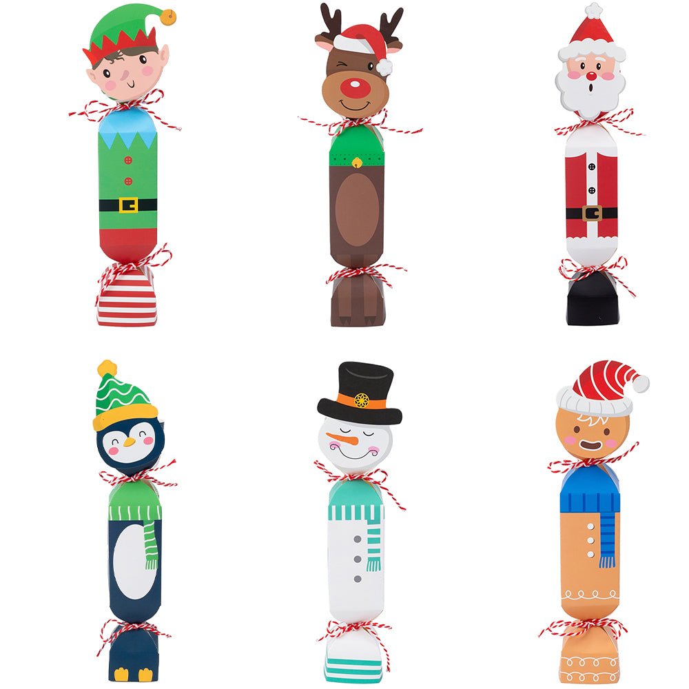 Cutie Crăciun bomboană cu personaje și sfoară - mix 6 modele - CraftUp