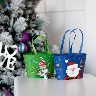 Cutie Crăciun cu mâner - model Moșul a sosit - CraftUp