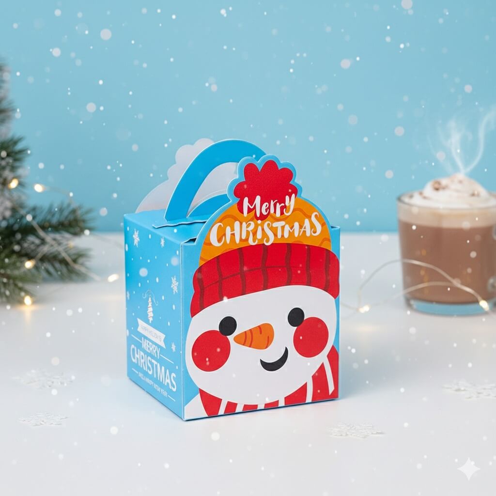 Cutie Crăciun Om de zăpadă zâmbitor (set 50 buc) - CraftUp