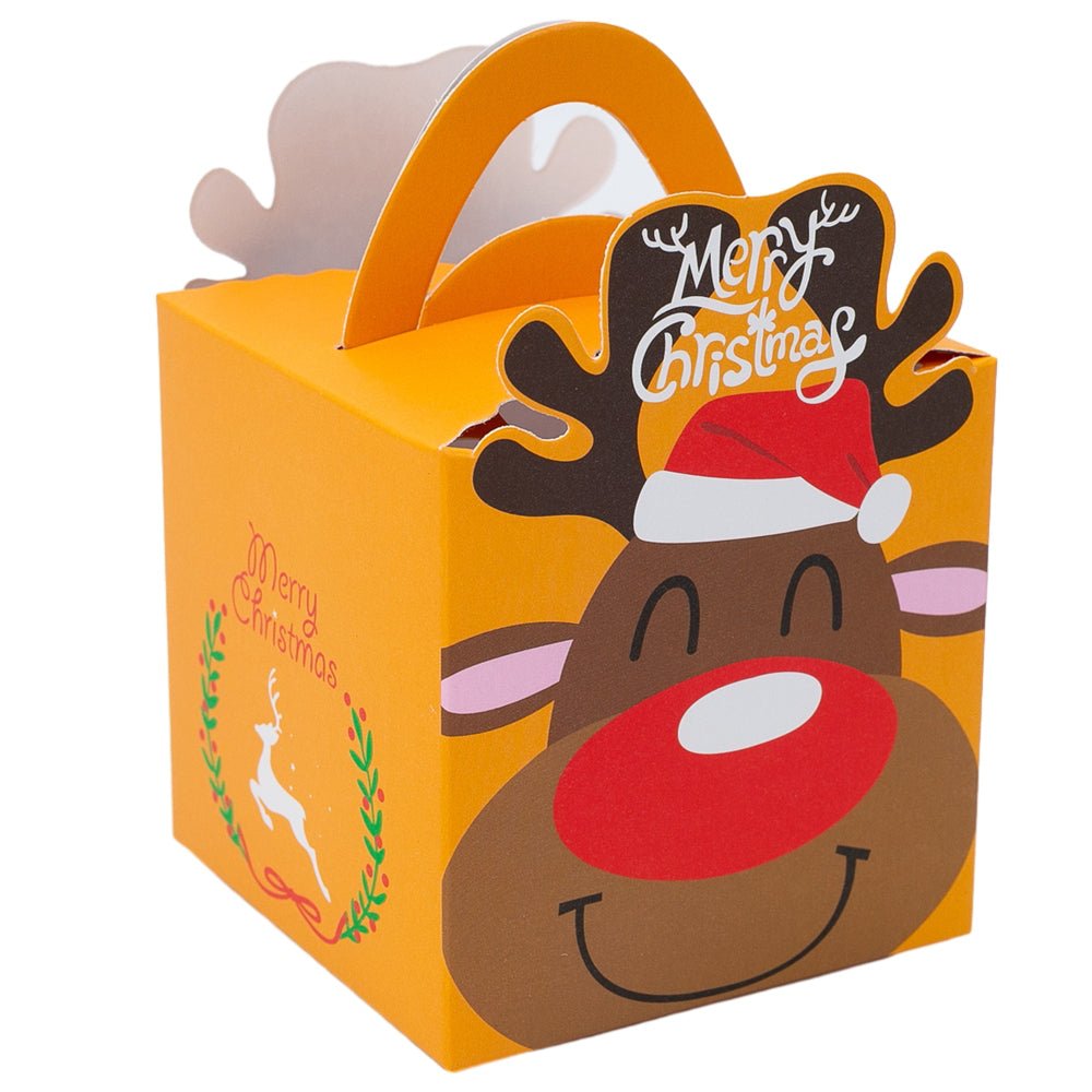 Cutie Crăciun Ren fericit - Maro (set 50 buc) - CraftUp