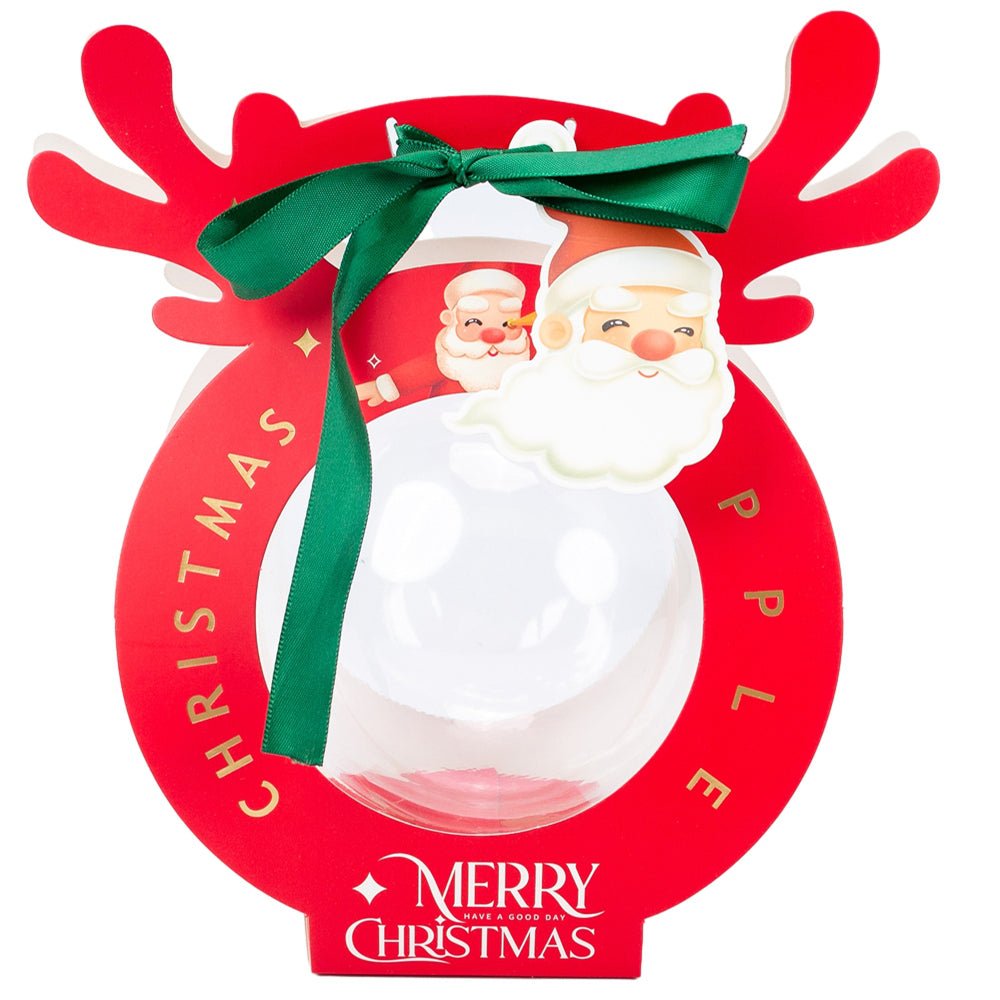 Cutie Crăciun rotundă cu glob transparent (set 25 buc) - CraftUp