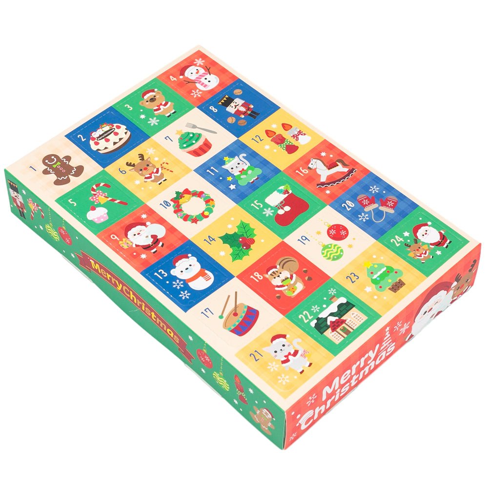 Cutie Crăciun tip calendar Advent cu 24 compartimente (set 5 buc) - CraftUp