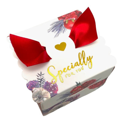 Cutie cu panglică mică - roșu (set 50 buc) - CraftUp