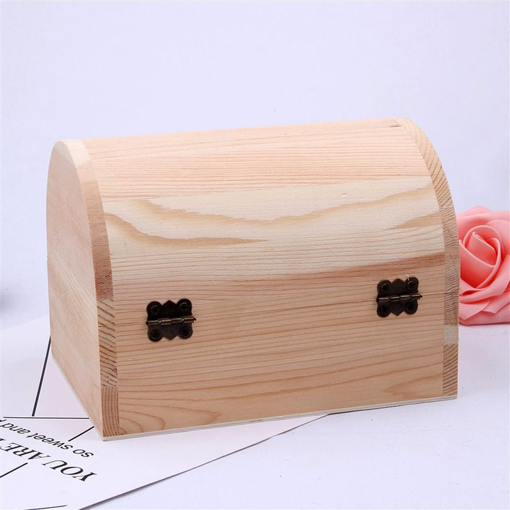 Cutie cufăr din lemn medie 12x8x9cm - CraftUp