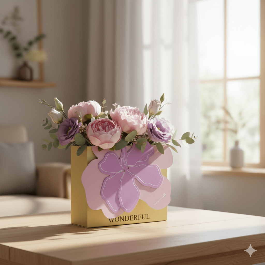 Cutie de cadou cu design fluture (set 10 buc) - CraftUp