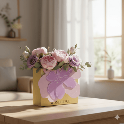 Cutie de cadou cu design fluture (set 10 buc) - CraftUp