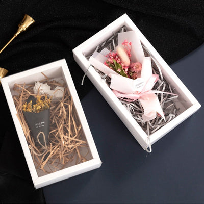 Cutie din hârtie cu fereastră - alb (set 50 buc) - CraftUp