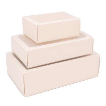 Cutie din hârtie cu fereastră mată - alb (set 50 buc) - CraftUp