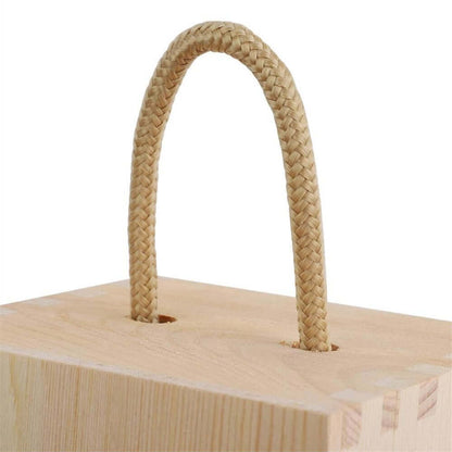 Cutie din lemn pentru sticlă de vin cu mâner - CraftUp