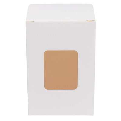 Cutie dreptunghiulară cu fereastră – alb (set 50 buc) 6x6x16cm - CraftUp