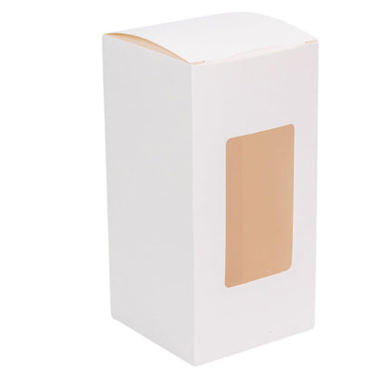 Cutie dreptunghiulară cu fereastră – alb (set 50 buc) 8x8x12cm - CraftUp