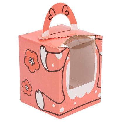 Cutie dreptunghiulară cu fereastră – model cerb (set 10 buc) – 9.2×9.2x11cm - CraftUp