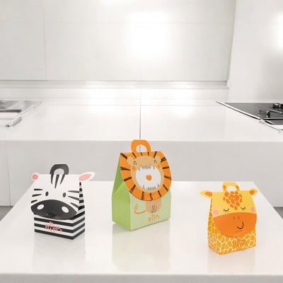 Cutie dreptunghiulară mix 3 animaluțe (set 12 buc) - CraftUp