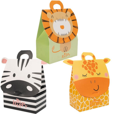 Cutie dreptunghiulară mix 3 animaluțe (set 12 buc) - CraftUp