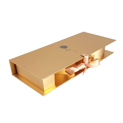 Cutie dreptunghiulara model trandafir I love you - auriu - CraftUp