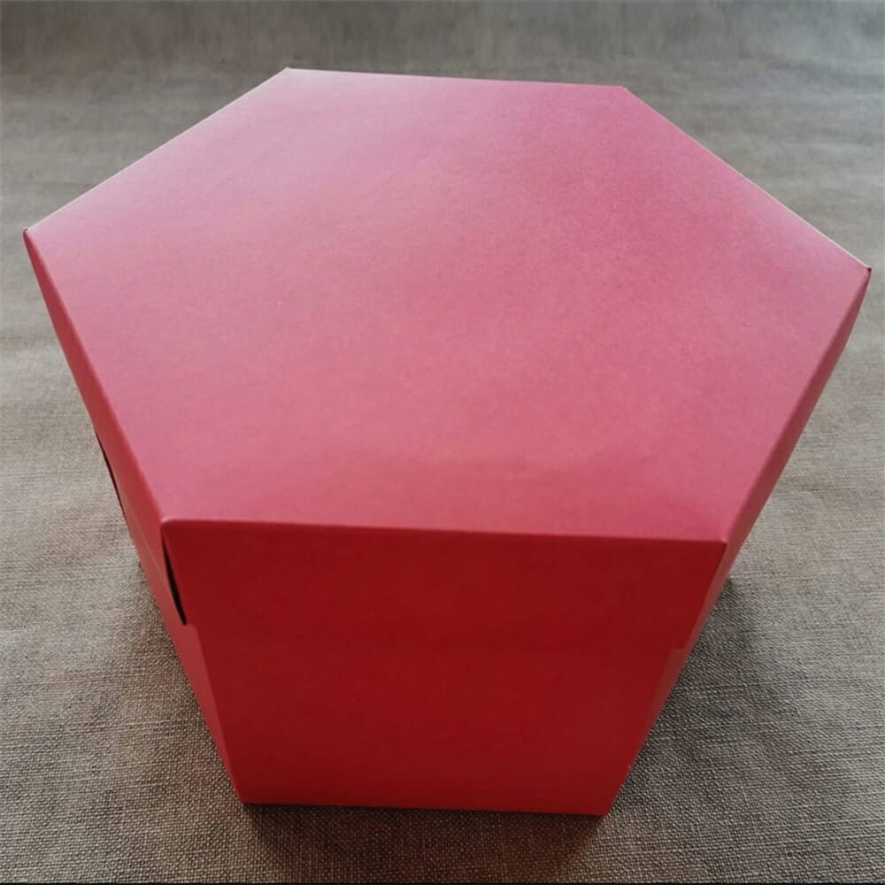 Cutie foto explozivă hexagonală (Explosion Box) - roșu - CraftUp