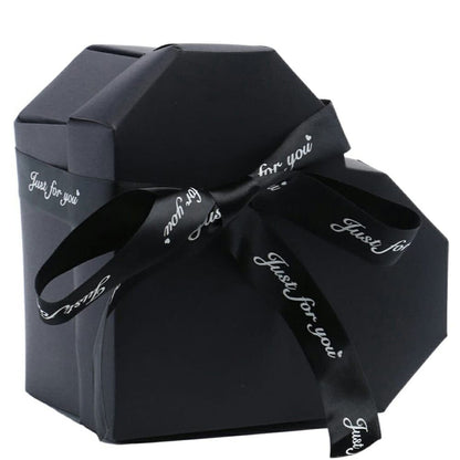 Cutie foto explozivă inimă (Explosion Box) - negru - CraftUp