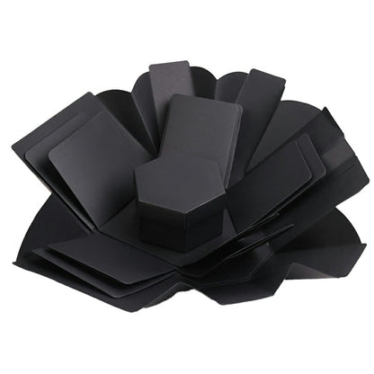 Cutie foto explozivă inimă (Explosion Box) - negru - CraftUp