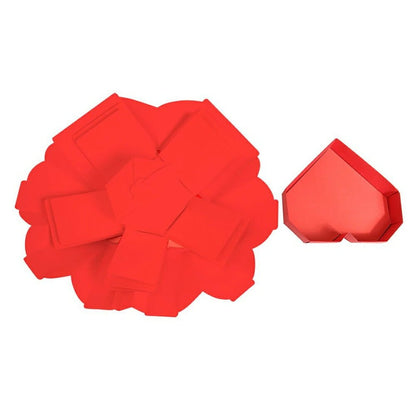 Cutie foto explozivă inimă (Explosion Box) - roșu - CraftUp