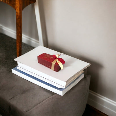 Cutie hârtie cu fundă Thank you 14x7x4.5cm - roșu (set 50 buc) - CraftUp