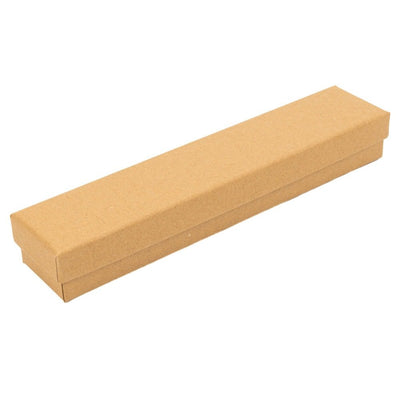 Cutie hârtie kraft pentru bijuterii cu suport negru în interior (set 10 buc) - CraftUp