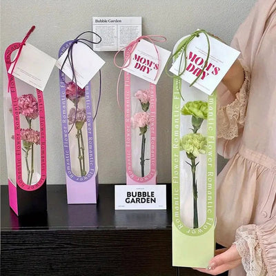 Cutie înalta pentru flori cu fereastră și mâner lung - mov (set 2 buc) - CraftUp
